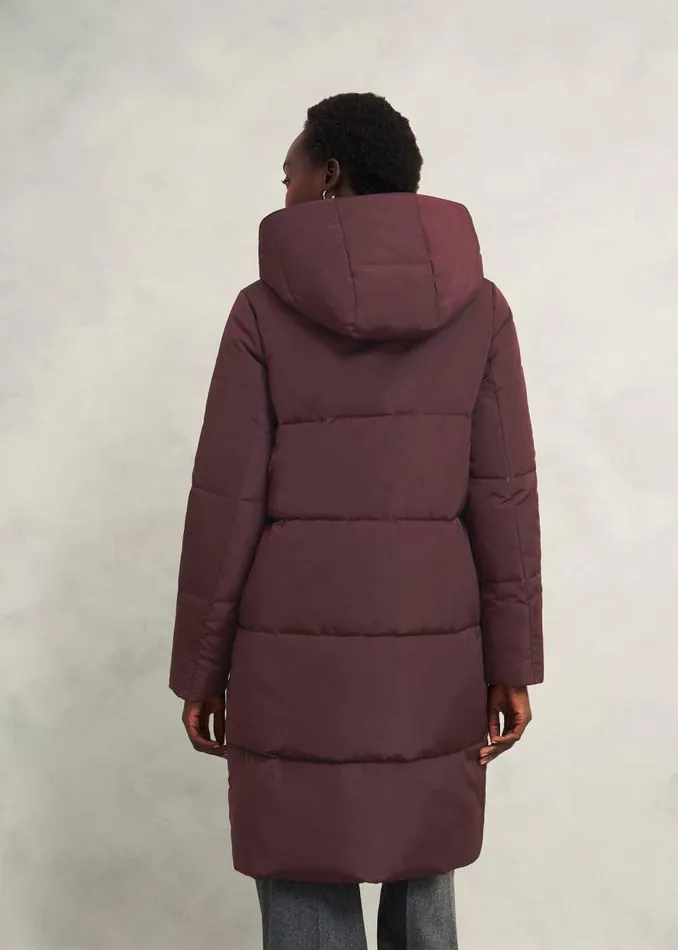 Women HOBBS Coats and Jackets Petite Darla Puffer Wine