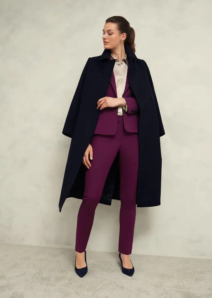 Women HOBBS Coats and Jackets Petite Sami Jacket Warm Plum