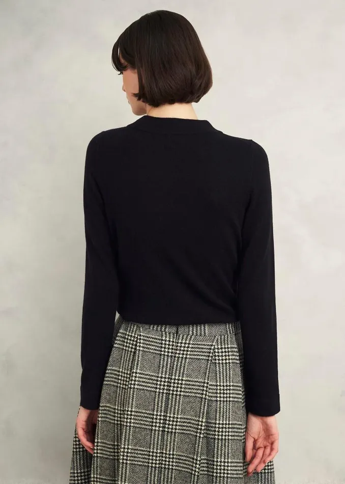 Women HOBBS Jumpers and Cardigans Talia Wool Cashmere Jumper Black