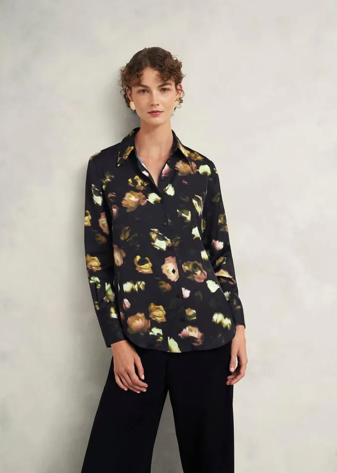 Women HOBBS Tops Eden Shirt Black Multi
