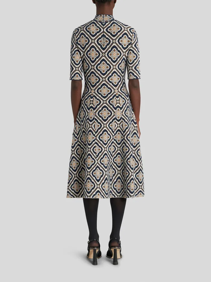 Women Jersey Jacquard Dress Etro Knitwear