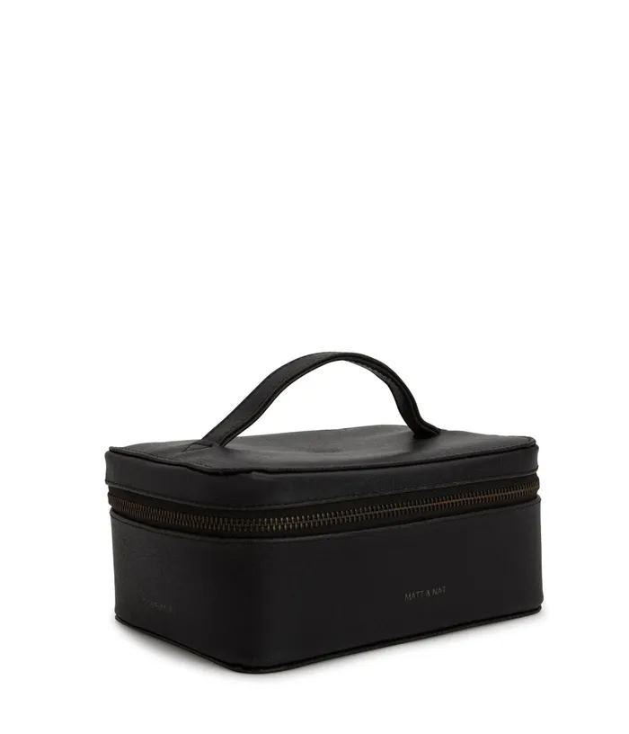Women Jule Vegan Vanity Case 8211 Vintage Black Matt and Nat Travel