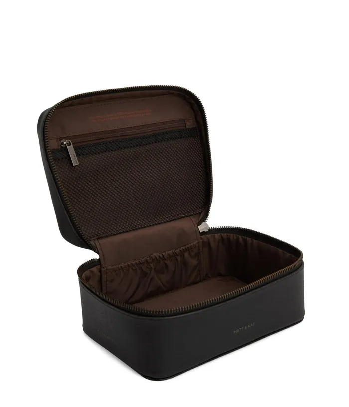 Women Jule Vegan Vanity Case 8211 Vintage Black Matt and Nat Travel