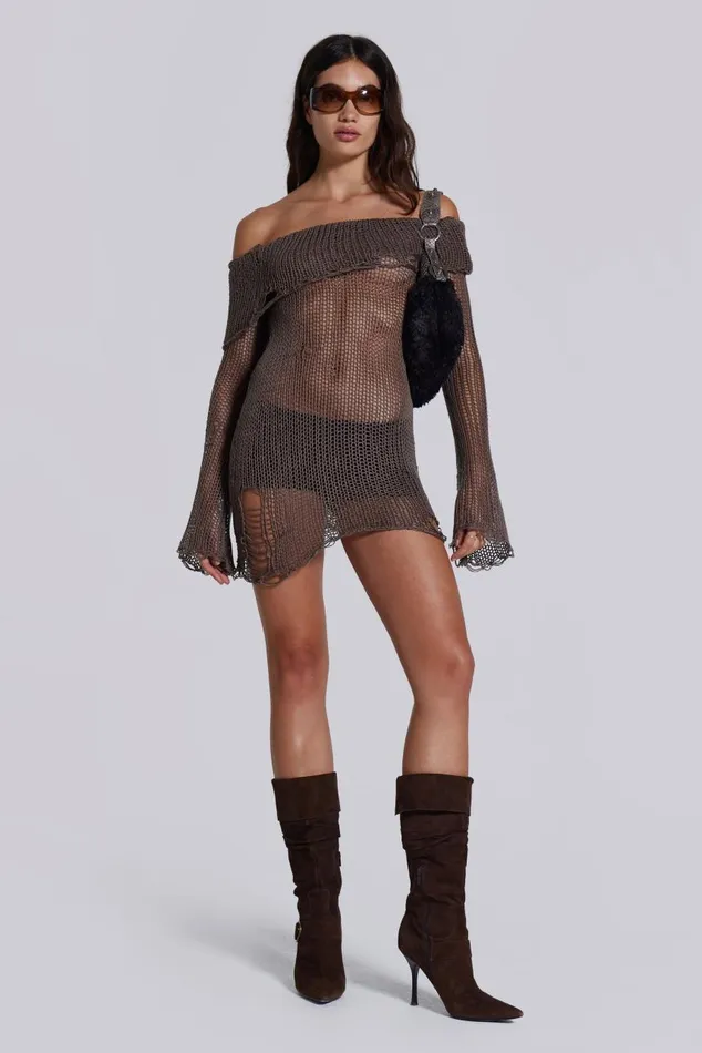 Women Kaia Knit Dress Jaded London Mini Dresses