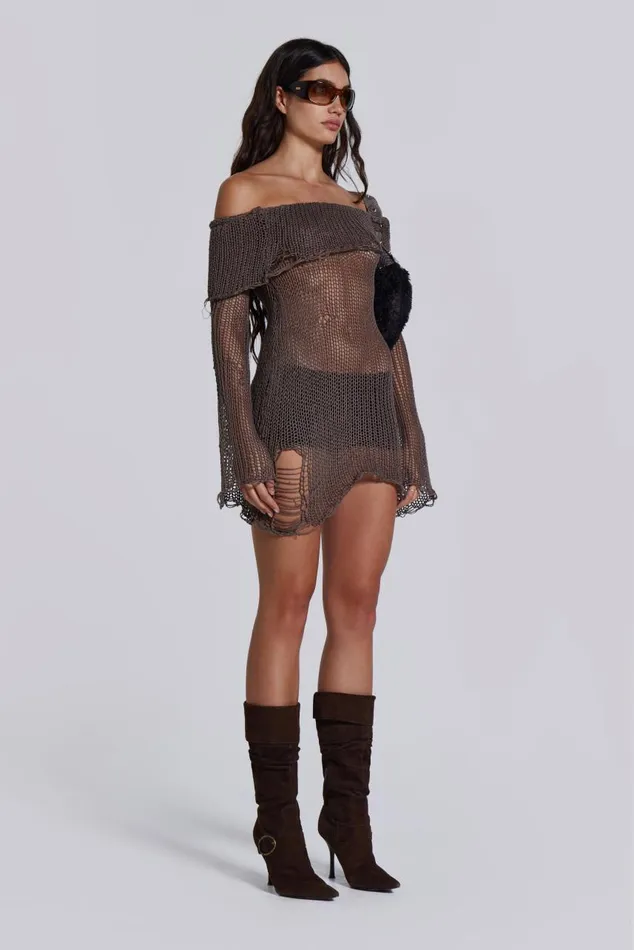 Women Kaia Knit Dress Jaded London Mini Dresses