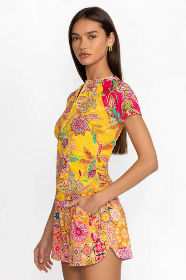 Women KALEIDA AND SUNSHINE BOARD SHORTS Sunshine And Kaleida Johnny Was Swim and Resort Women KALEIDA AND SUNSHINE BOARD SHORTS Sunshine And Kaleida Johnny Was Swim and Resort