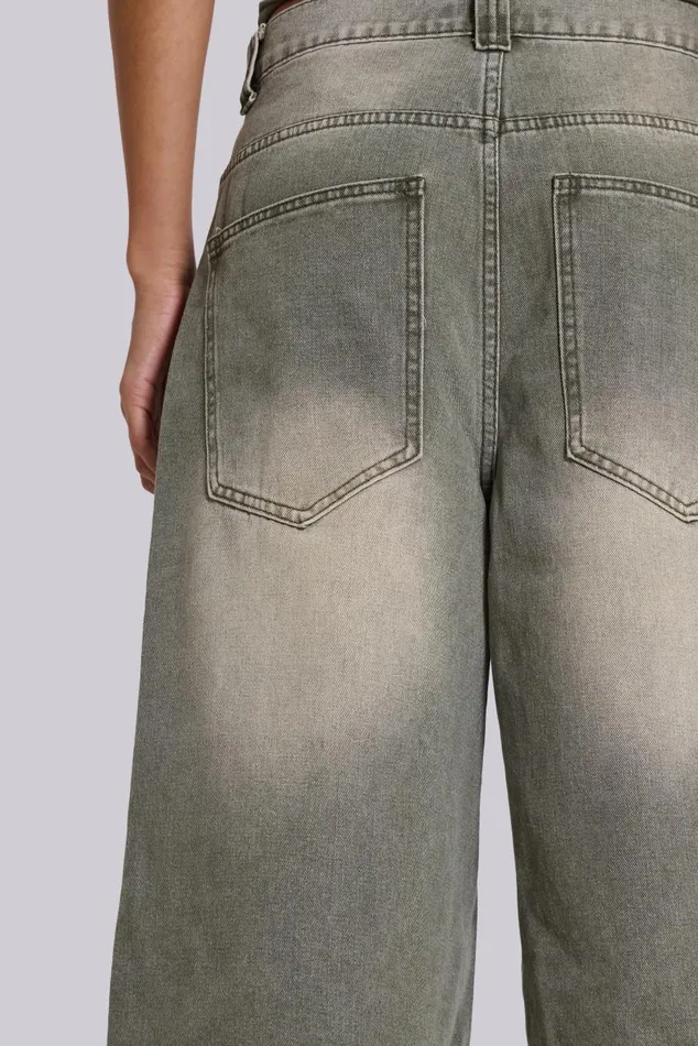 Women Khaki Colossus Jorts Jaded London Jeans