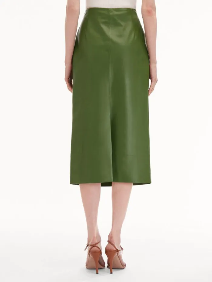Women Laser Cut Floral Leather Pencil Skirt Fern Oscar De La Renta Pants and Skirts Women Laser Cut Floral Leather Pencil Skirt Fern Oscar De La Renta Pants and Skirts