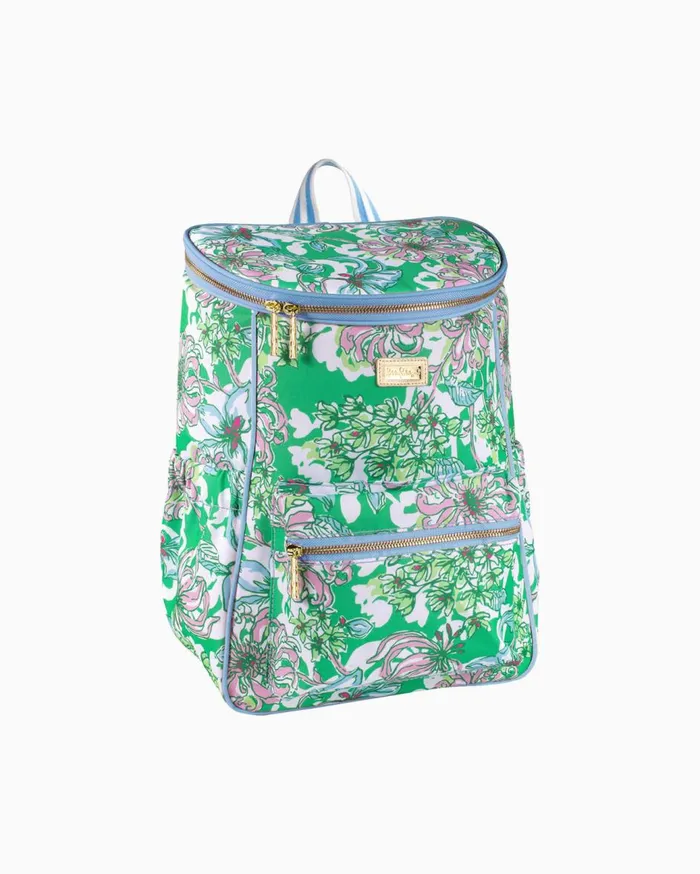 Women Lilly Pulitzer Bags Backpack Cooler Spearmint Blossom Views