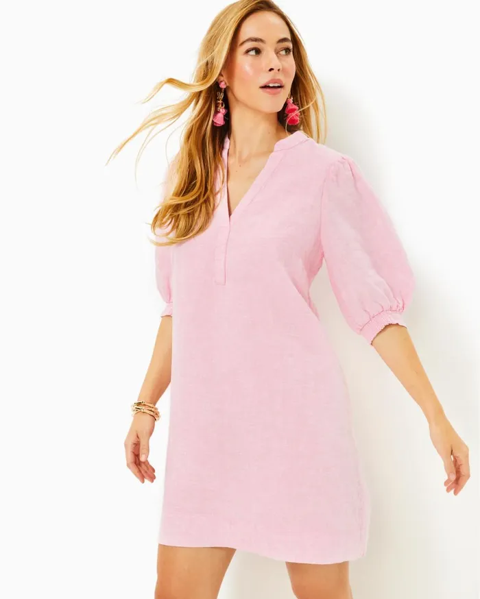 Women Lilly Pulitzer Dresses Ellielynn Long Sleeve Dress Lunar Blue Palm Beach Petals Women Lilly Pulitzer Dresses Ellielynn Long Sleeve Dress Lunar Blue Palm Beach Petals