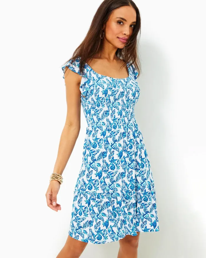 Women Lilly Pulitzer Dresses Fabiana Jacquard Dress Lunar Blue Baby Blues Jacquard Women Lilly Pulitzer Dresses Fabiana Jacquard Dress Lunar Blue Baby Blues Jacquard