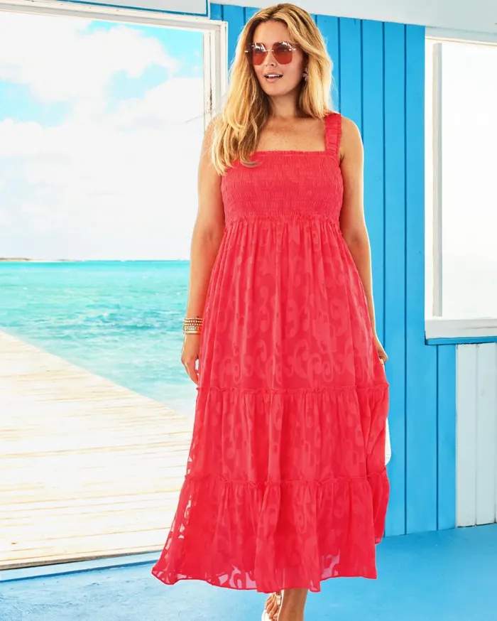 Women Lilly Pulitzer Dresses Nastia Cotton Dress Roxie Pink Wave N Sea Women Lilly Pulitzer Dresses Nastia Cotton Dress Roxie Pink Wave N Sea