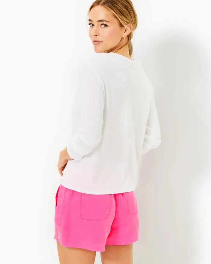 Women Lilly Pulitzer Tops Luxletic Rally Cotton Tee Resort White Love All Graphic Women Lilly Pulitzer Tops Luxletic Rally Cotton Tee Resort White Love All Graphic