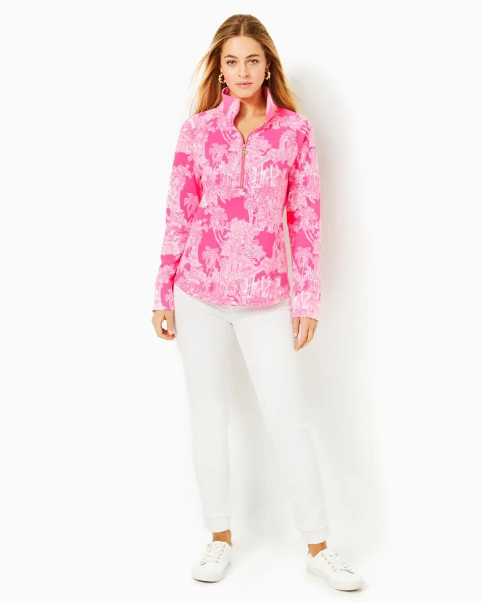 Women Lilly Pulitzer Tops UPF 50 Skipper Popover Multi Sunshine State Of Mind Women Lilly Pulitzer Tops UPF 50 Skipper Popover Multi Sunshine State Of Mind