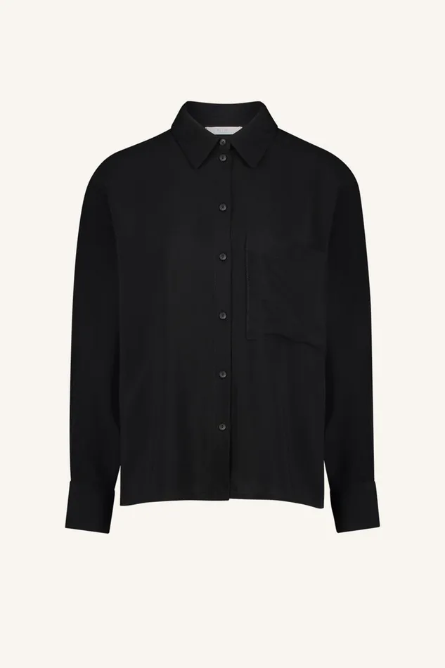 Women Lincy Blouse Jet Black Bybar Blouses Women Lincy Blouse Jet Black Bybar Blouses
