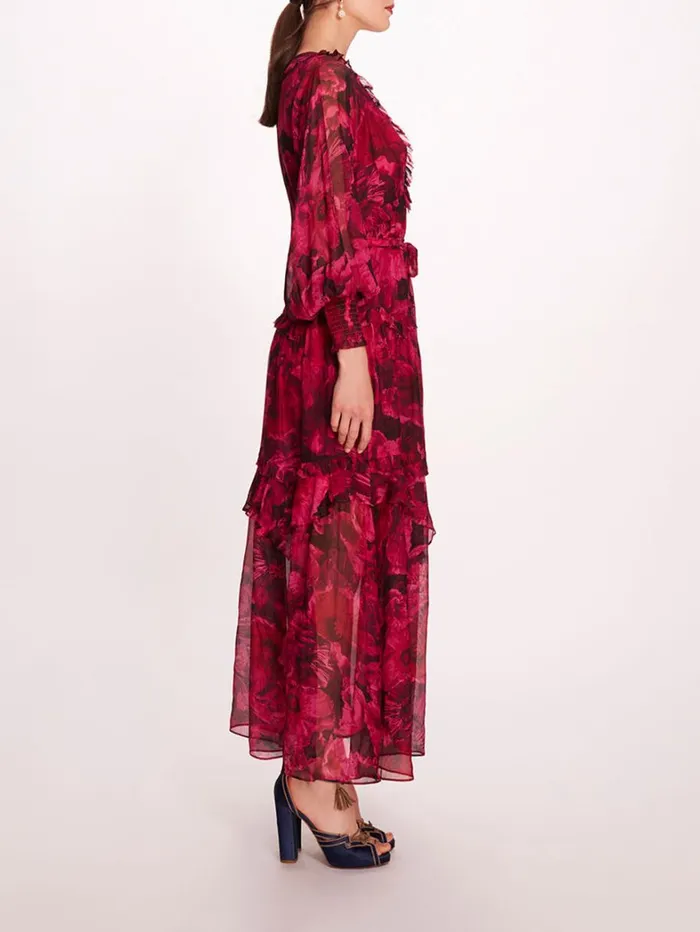 Women Marchesa Dresses Leilani Dress Fuchsia Women Marchesa Dresses Leilani Dress Fuchsia