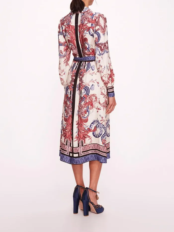 Women Marchesa Dresses Zea Shirtdress Rose Multi Women Marchesa Dresses Zea Shirtdress Rose Multi