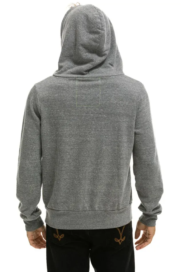 WomenMen Hoodies Aviator Nation 5 Stripe Hoodie 8211 Heather Grey