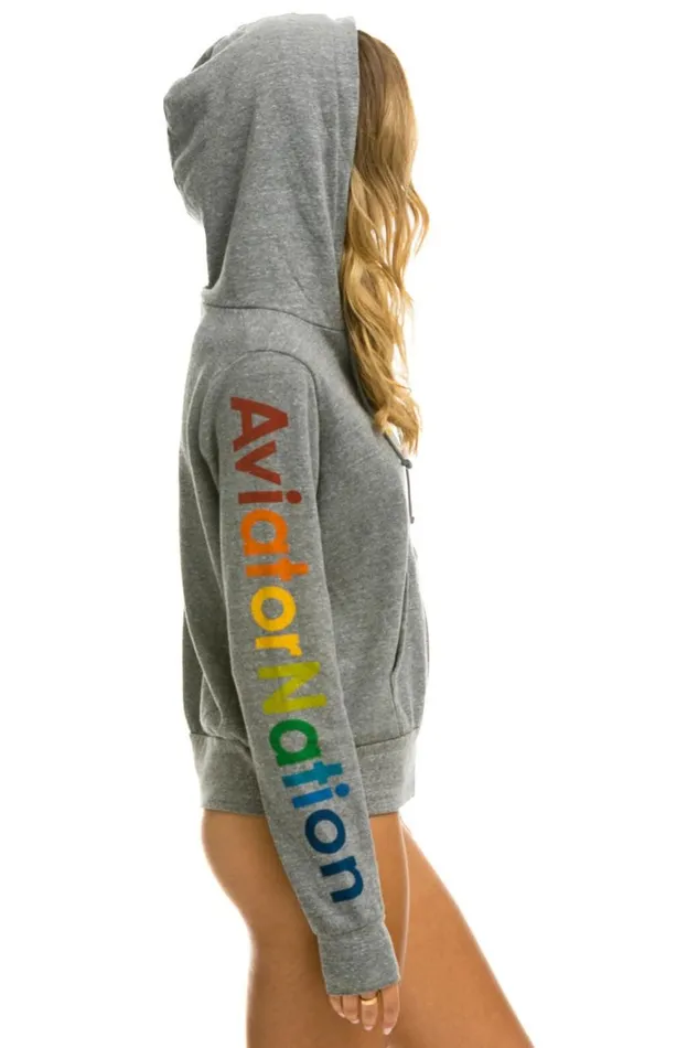 WomenMen Hoodies Aviator Nation San Francisco Hoodie 8211 Heather Grey