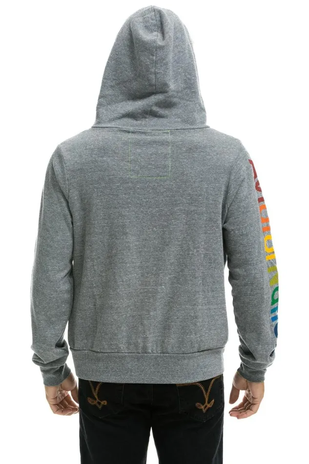 WomenMen Hoodies Aviator Nation San Francisco Hoodie 8211 Heather Grey