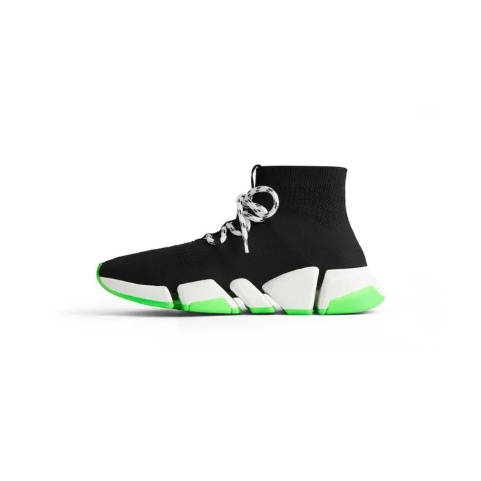 WomenMen Trainers Balenciaga Speed 20 Laceup Recycled Knit Trainers In Black