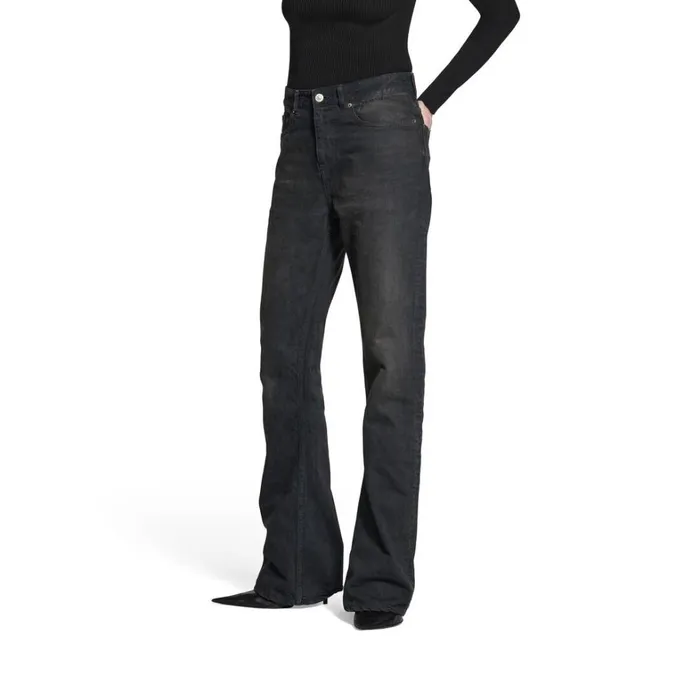 WomenMen Trousers Balenciaga Bootcut Trousers In Havana