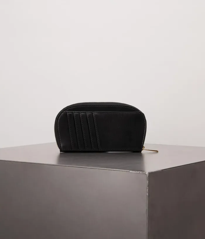 Women Merel Vegan Card Holder 8211 Appleskin Black Matt and Nat Wallets