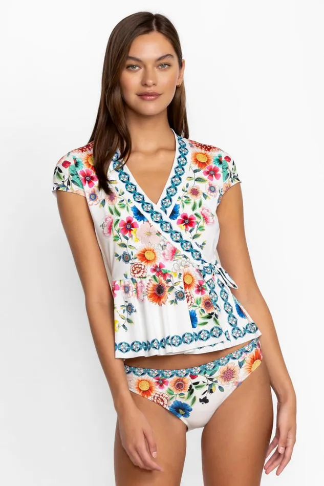 Women MIRROR PALACE TANKINI WRAP Mirror Johnny Was Swim and Resort Women MIRROR PALACE TANKINI WRAP Mirror Johnny Was Swim and Resort