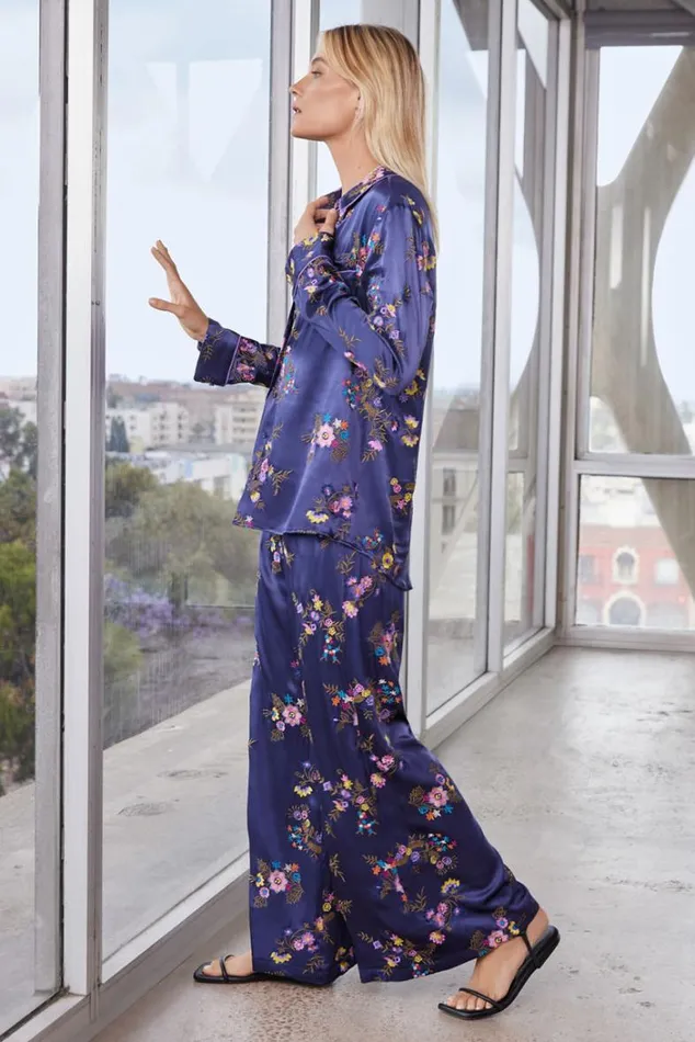 Women Misty Rayon Button Down Shirt Sapphire Blue Johnny Was Tops Women Misty Rayon Button Down Shirt Sapphire Blue Johnny Was Tops