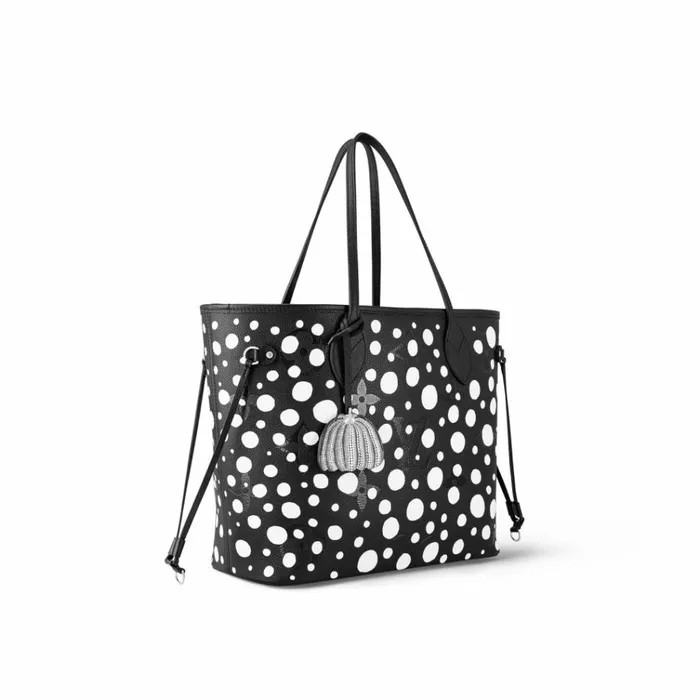 Women Neverfull Bag Louis Vuitton Louis Vuitton LV X YK Neverfull MM M46390 Black White 8211 Louis Vuitton Handbag Store