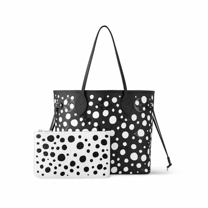 Women Neverfull Bag Louis Vuitton Louis Vuitton LV X YK Neverfull MM M46390 Black White 8211 Louis Vuitton Handbag Store