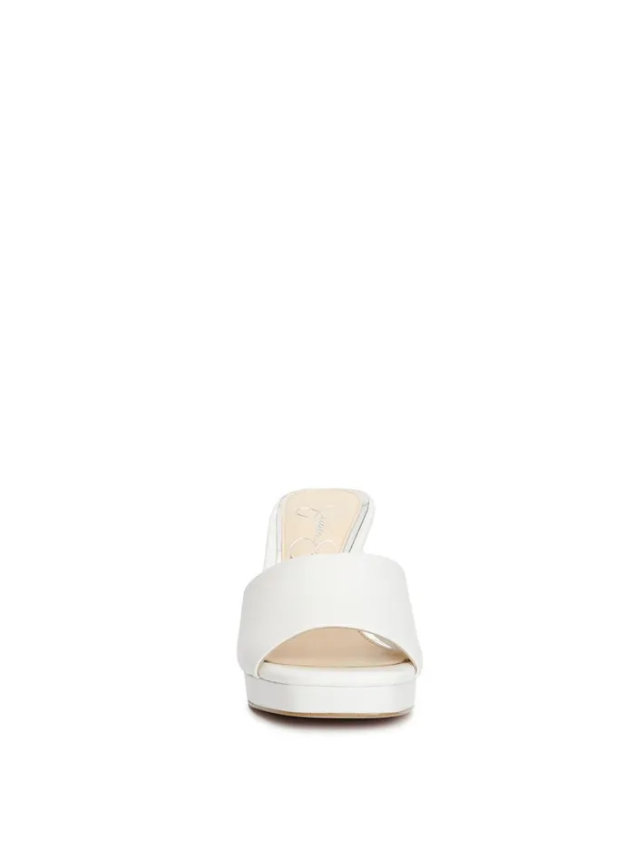 Women Platforms Jessica Simpson Elyzza High Heel Slide In White
