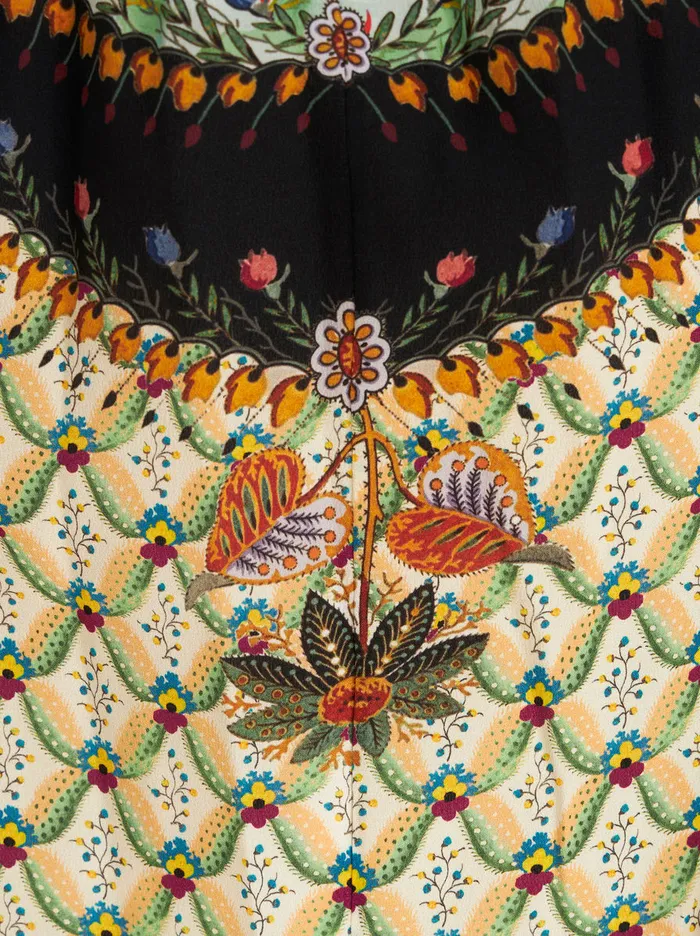 Women Printed Crpe De Chine Blouse Etro Shirts And Blouses