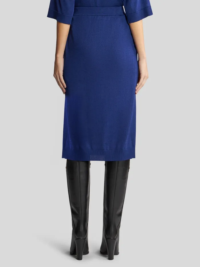 Women Printed Knit Midi Skirt Etro Knitwear