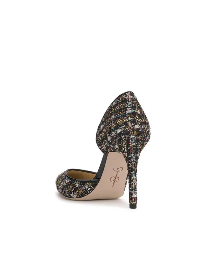 Women Pumps Jessica Simpson Prizma D039Orsay Pump In Tweed Sparkle