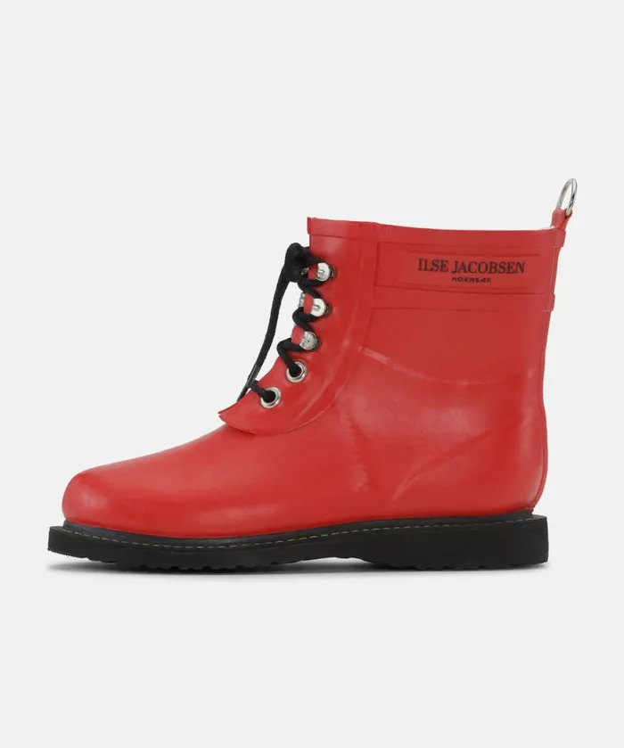 Women Rainboots Short Ilse Jacobsen Short Rubber Boots 8211 Deep Red Women Rainboots Short Ilse Jacobsen Short Rubber Boots 8211 Deep Red