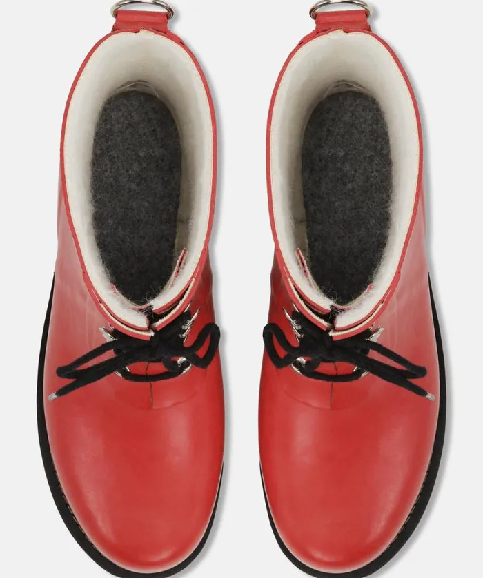 Women Rainboots Short Ilse Jacobsen Short Rubber Boots 8211 Deep Red Women Rainboots Short Ilse Jacobsen Short Rubber Boots 8211 Deep Red