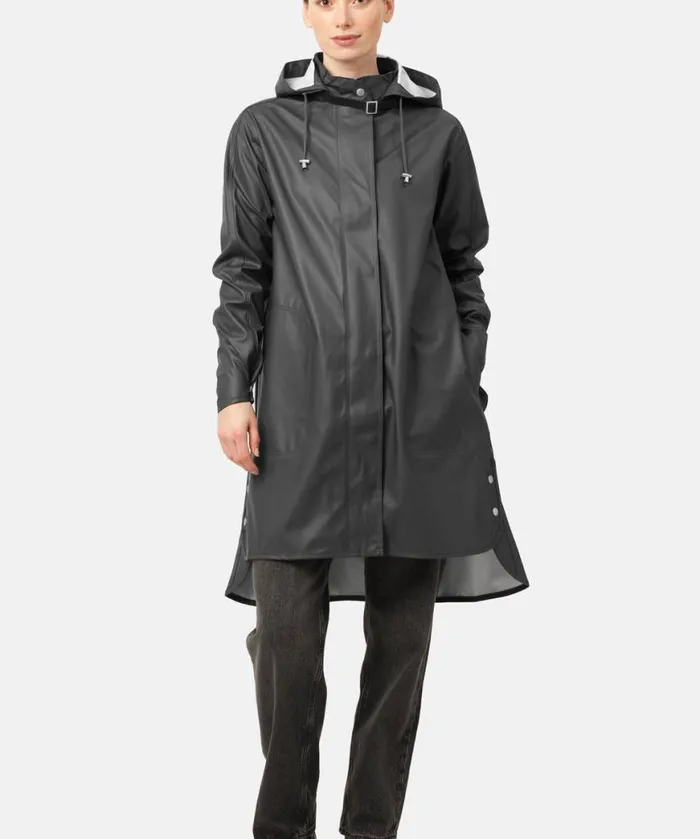 Women Raincoats Ilse Jacobsen Raincoat 8211 Dark Shadow