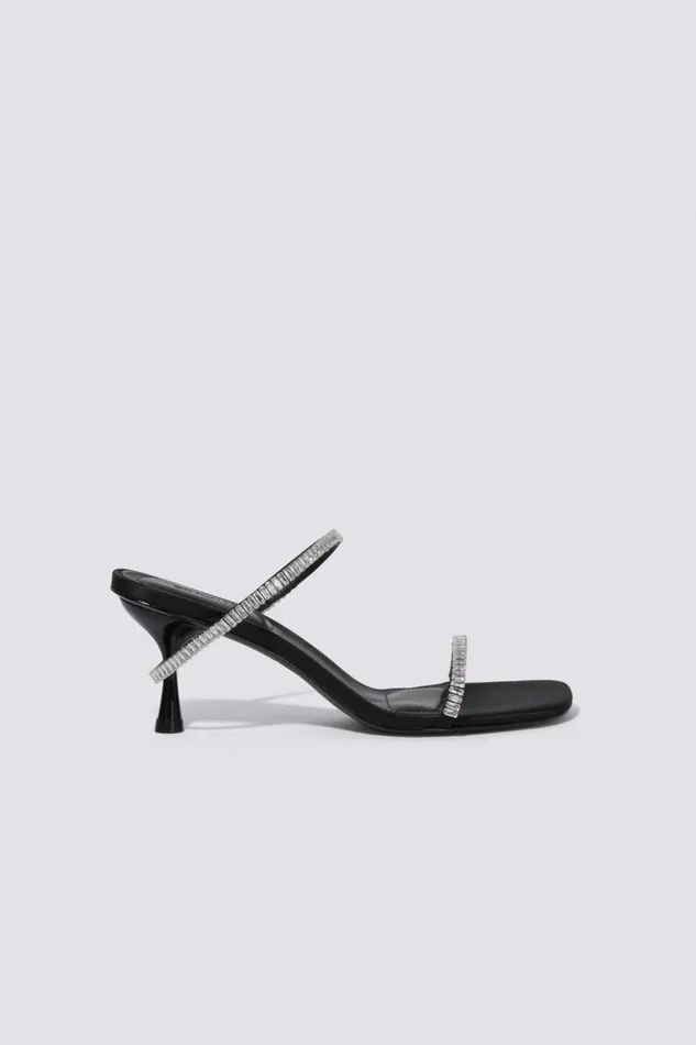 Women Siren Crystal Low Sandal Black Jonathan Simkhai Footwear