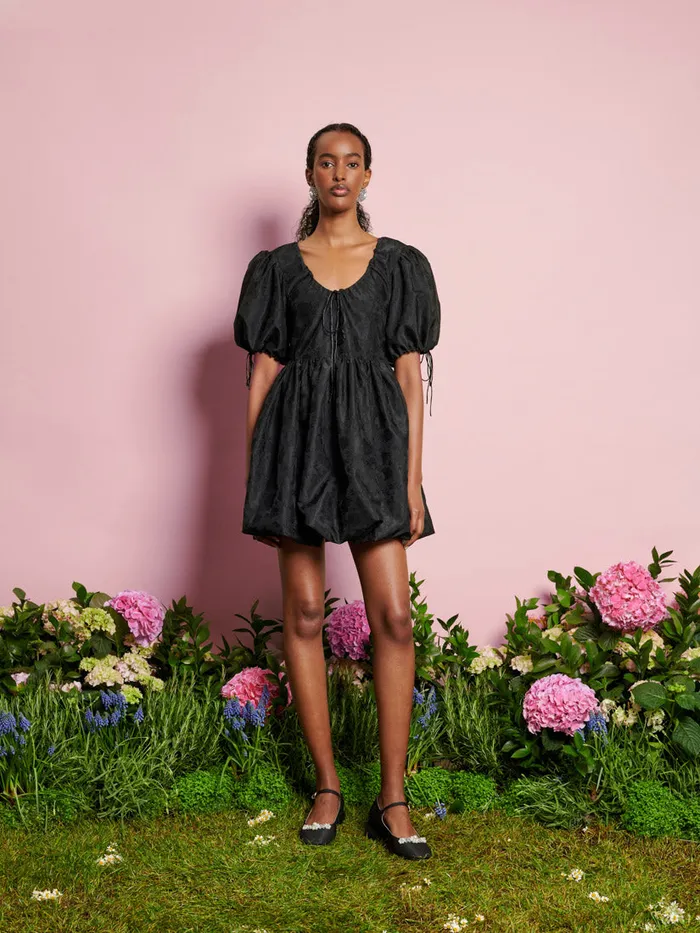 Women Sister Jane Dresses DREAM Coco Organza Mini Dress Coal Black