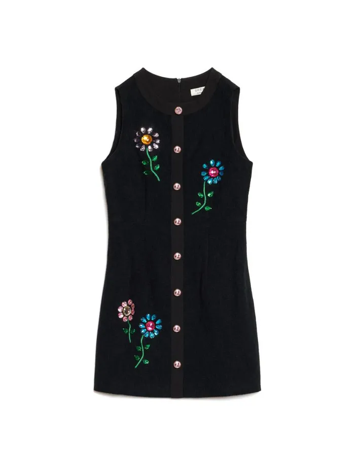 Women Sister Jane Dresses DREAM Diamond Bouquet Mini Dress Ebony Black