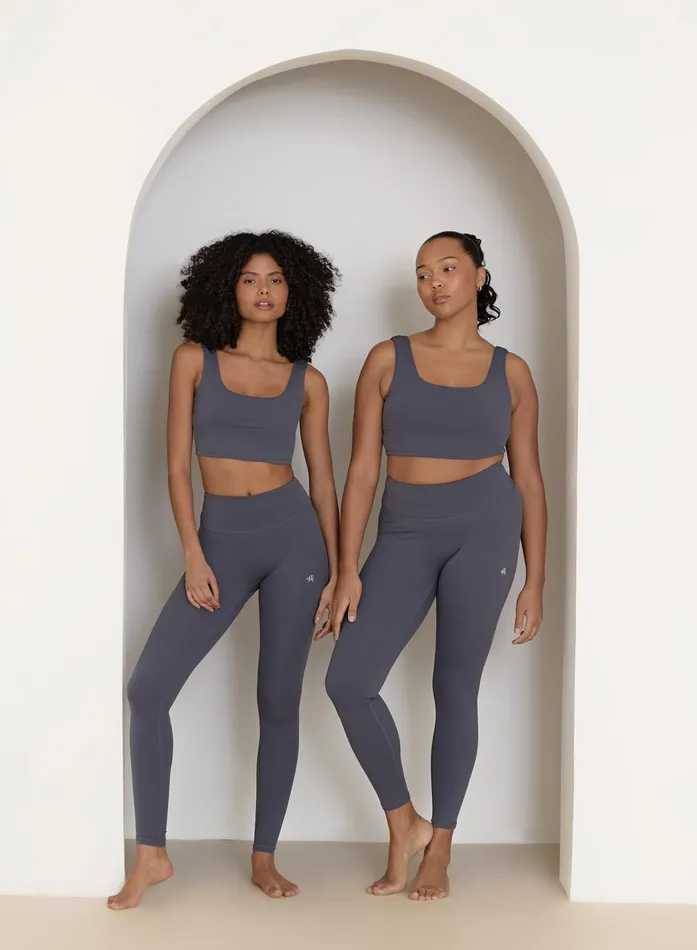 Women Slate Blue Fourth High Waisted Legging Elessia 4th and Reckless Leggings
