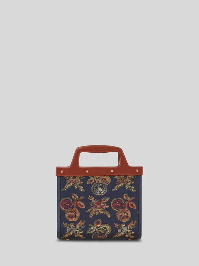 Women Small Jacquard Love Trotter Bag With Apple Pattern Etro Shopping Bags