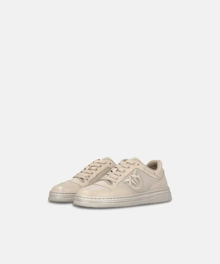 Women Sneakers Pinko Laminated Suede Sneakers Peach Women Sneakers Pinko Laminated Suede Sneakers Peach