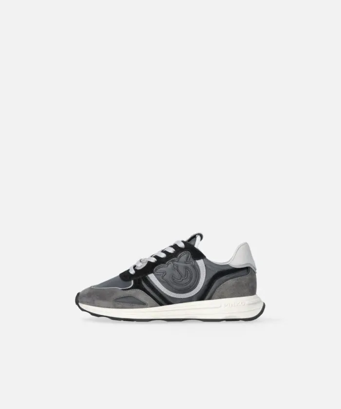 Women Sneakers Pinko Suede Sneakers With Logo Limo Black Women Sneakers Pinko Suede Sneakers With Logo Limo Black