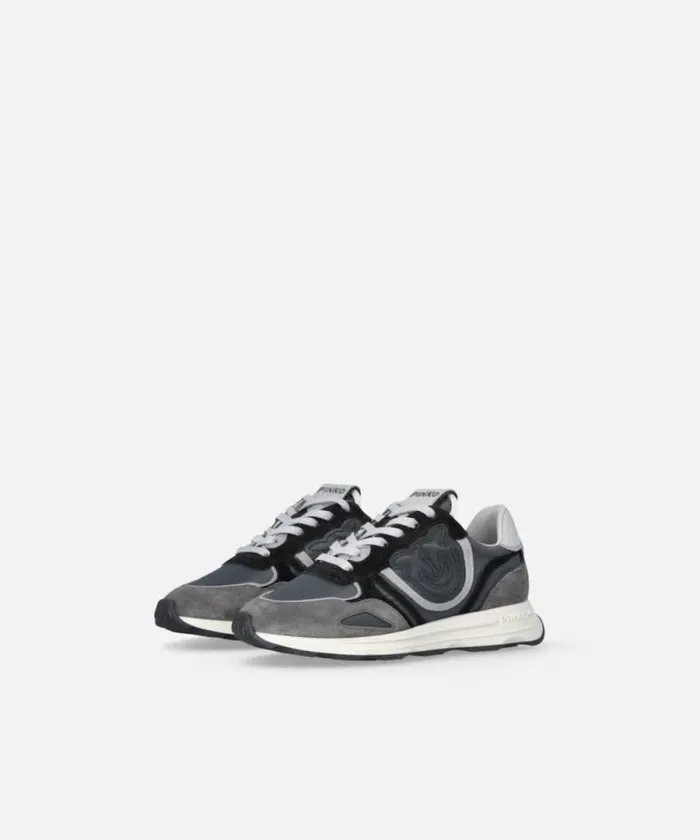 Women Sneakers Pinko Suede Sneakers With Logo Limo Black Women Sneakers Pinko Suede Sneakers With Logo Limo Black
