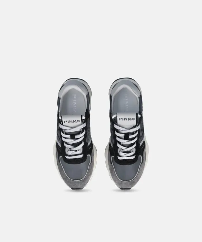Women Sneakers Pinko Suede Sneakers With Logo Limo Black Women Sneakers Pinko Suede Sneakers With Logo Limo Black