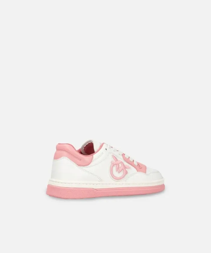 Women Sneakers Pinko Twotone Sneakers With Logo Embroidery Milkpink Women Sneakers Pinko Twotone Sneakers With Logo Embroidery Milkpink