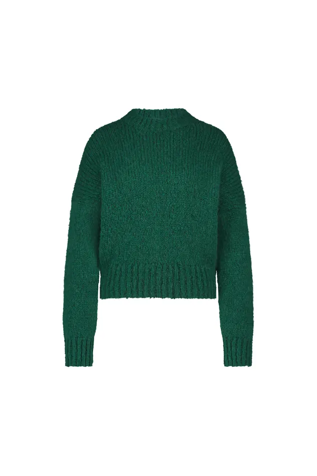 Women Sonny Bulky Pullover Peacock Green Bybar Pullovers