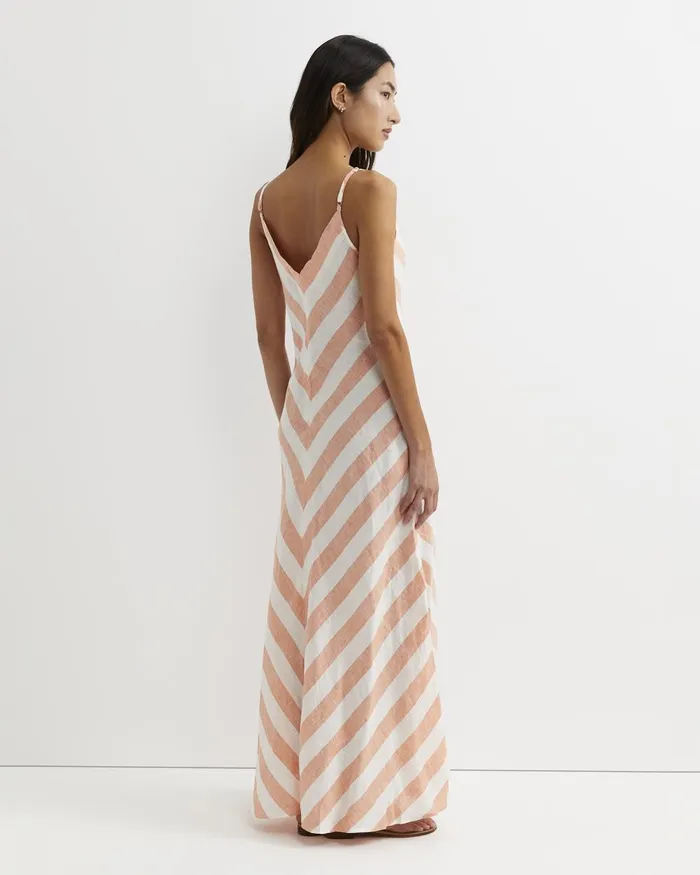 Women Sportscraft Dresses Callie Stripe Slip Dress Orangewhite